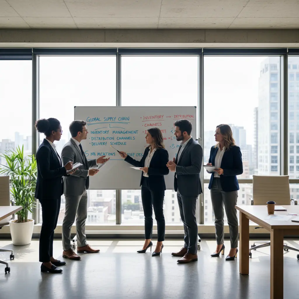 Business-Team bei der Verkehrsplanung